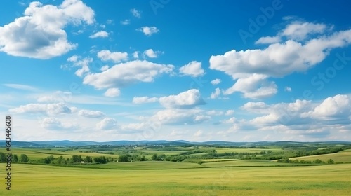 background Endless ocQuiet rural area with fields