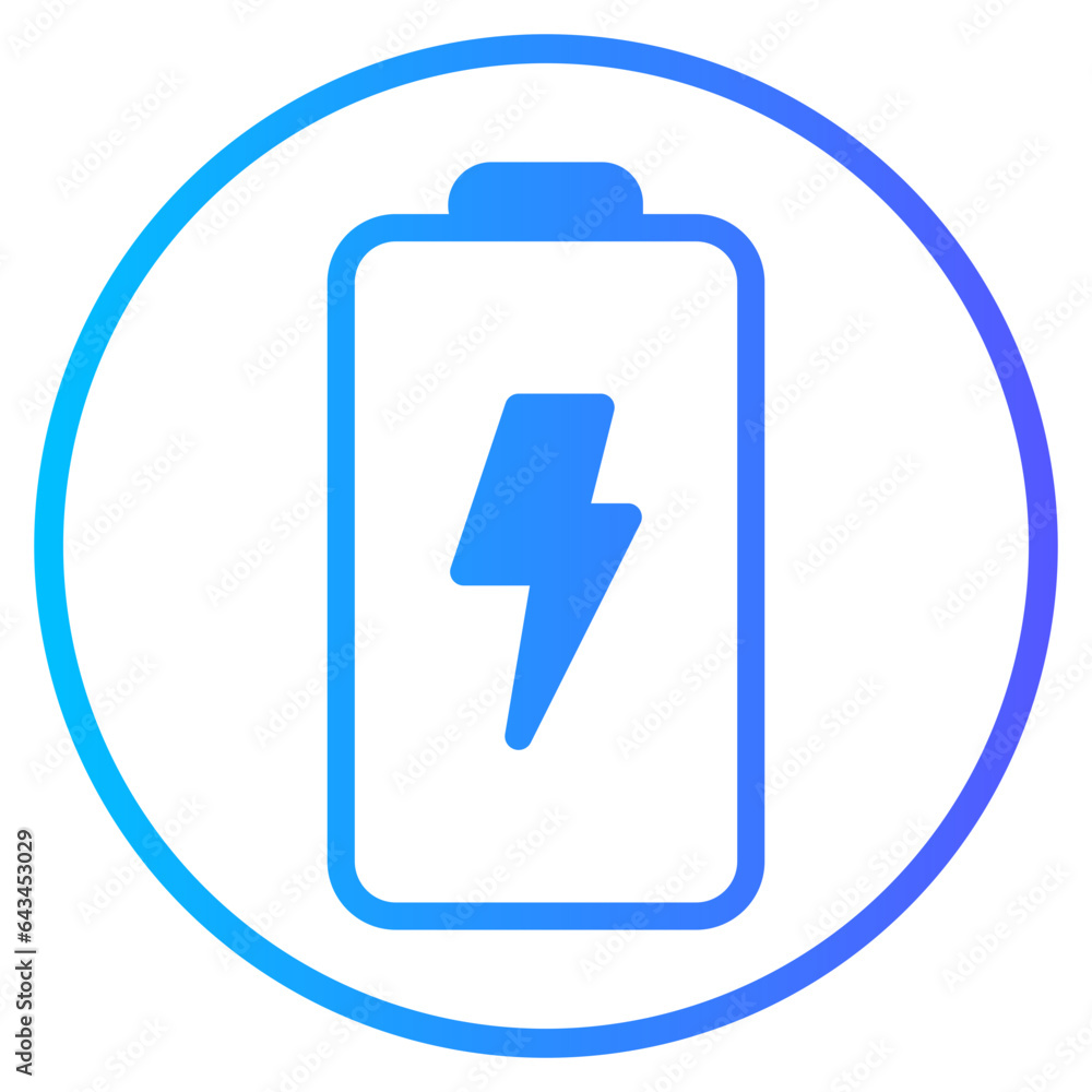 charge gradient icon charge gradient icon