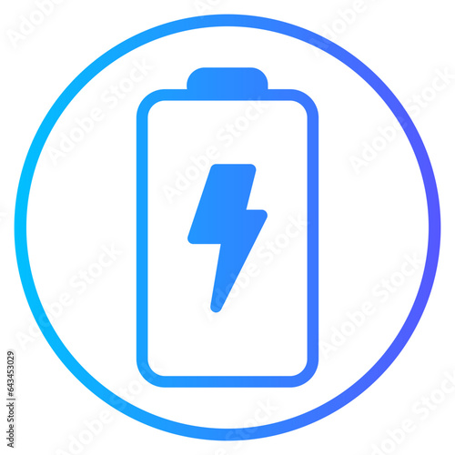 charge gradient icon