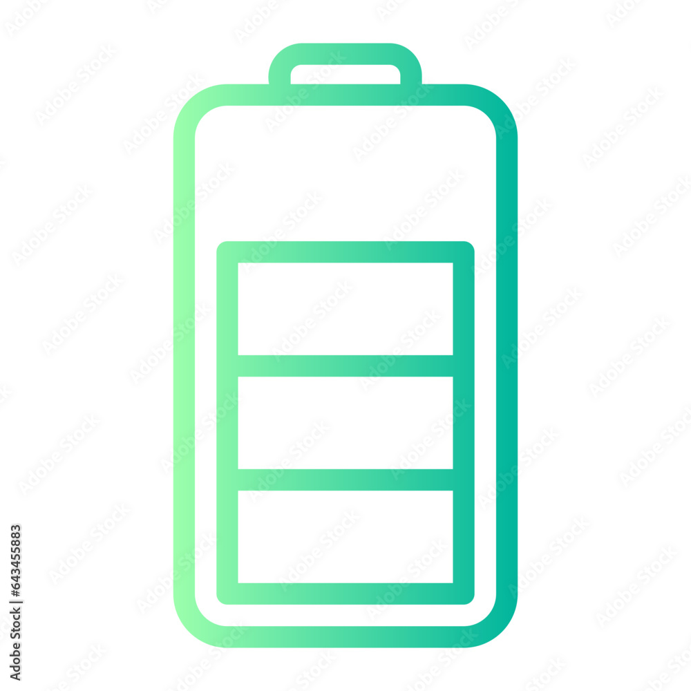 battery status gradient icon battery status gradient icon
