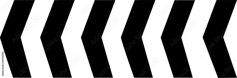 Temporary road control version Chevron alignment right curve sign. Replaceable vector design. Temporary road control version Chevron alignment right curve sign. Replaceable vector design.