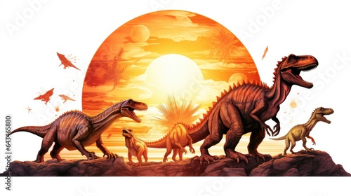 dinosaurs in the desert