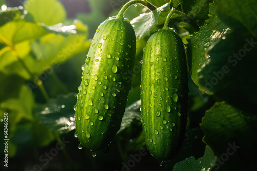 Cucumber's Grace: A Natural Symbol of Organic Charm