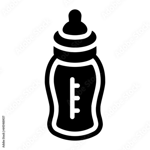 milk bottle Solid icon