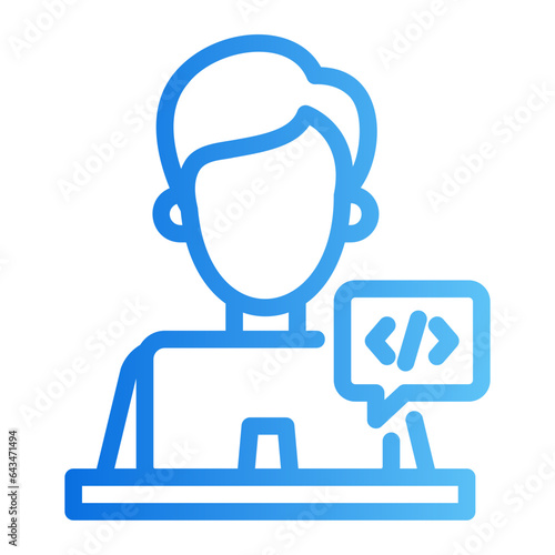 programmer gradient icon