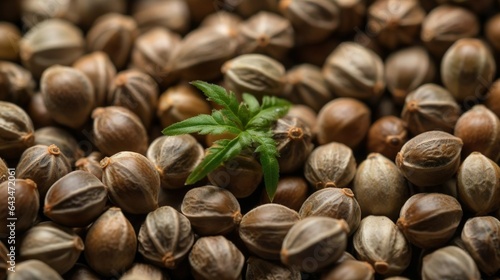 Cannabis Seeds, Marijuana Seed, Hemp seeds Close-up