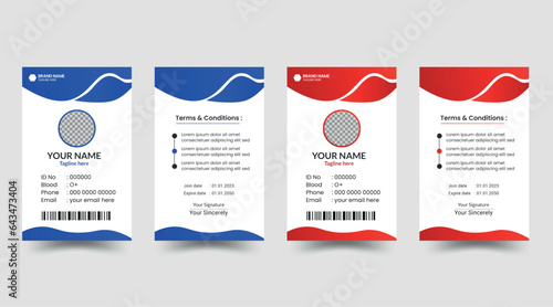 ID card template, office id card, business id card, customize id card, Id cards design, corporate id card design with modern layout.