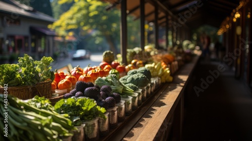 VEGETABLE FARMERS MARKET WITH FRESH PRODUCE