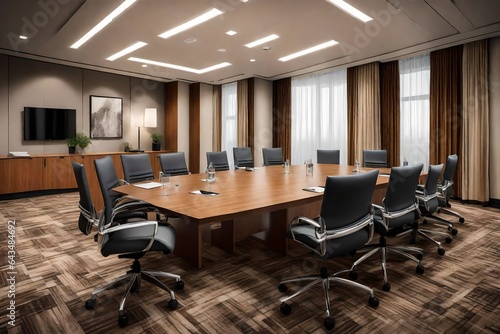 conference room with chairs and table