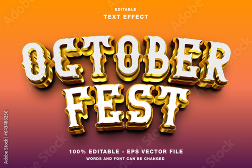 October Fest Editable Text Effect
