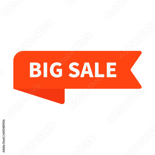 Big Sale In Orange Rectangle Ribbon Shape For Promotion Marketing Business 