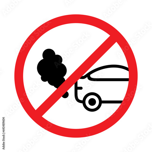 vehicle engine turn off icon logo design template vector illustration