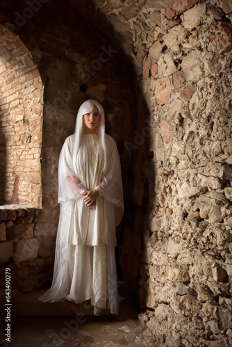 Woman ghost pointing