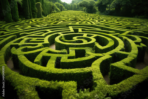 Green maze of plants
