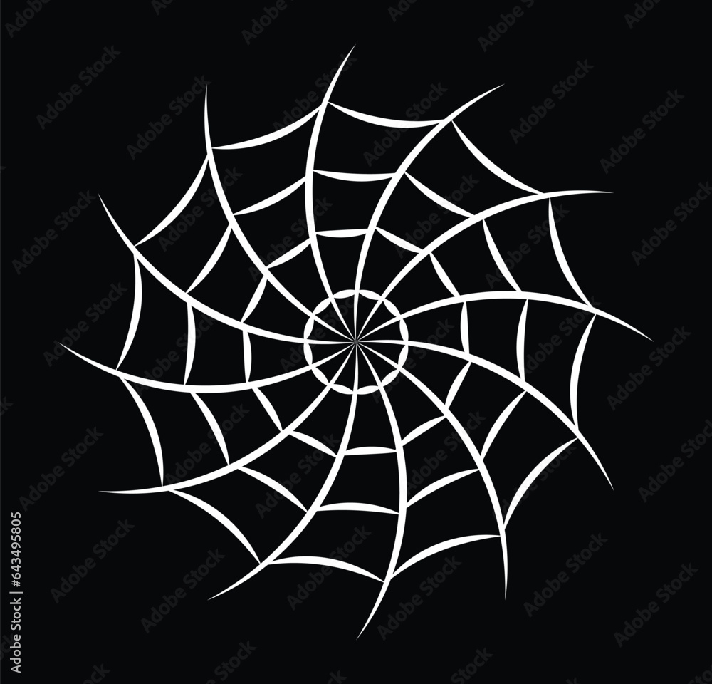 Fototapeta premium Spider Web vector image or clipart