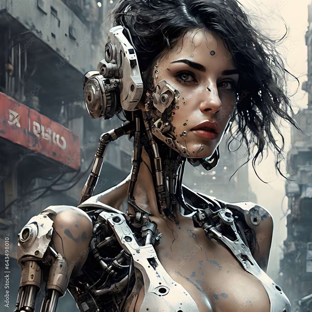 Fototapeta premium Female Cyborg