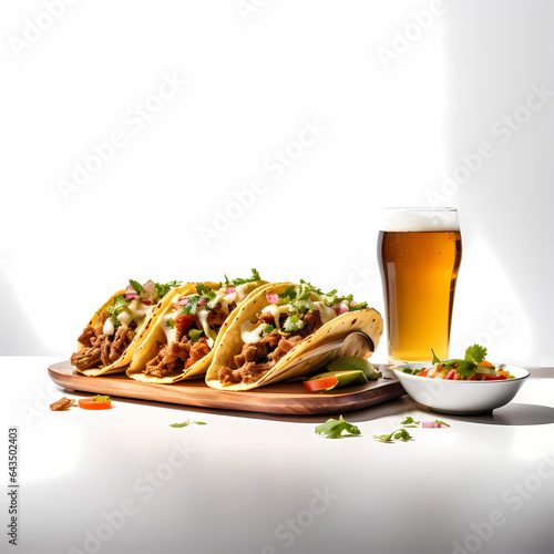 Tacos isolated Generative AI