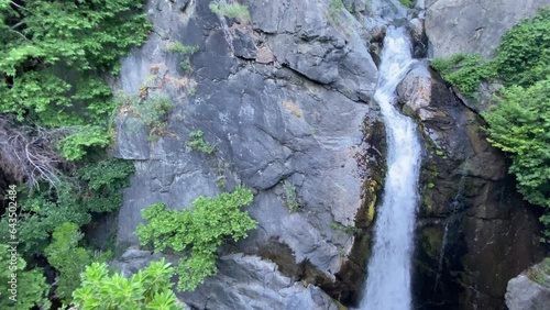 Sutuven Waterfall is an important stop of Kaz Mountains in Balikesir, Turkey. Tourists visit this place. photo