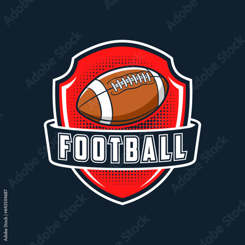 American Football Sports logo and badge, american football logo vector illustration