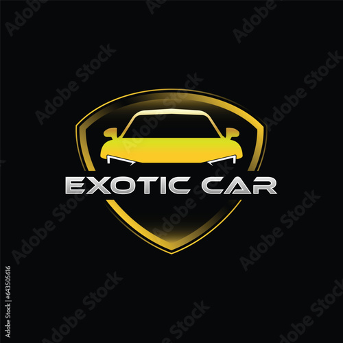 exotic car logo template, perfect for automotive companies
