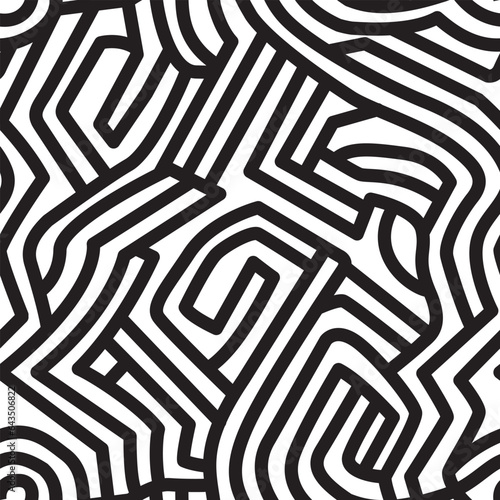 Abstract Maze Pattern