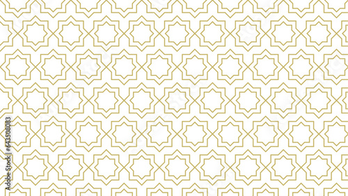 Islamic abstract seamless geometric pattern
