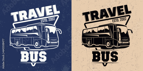 Bus travel company logo designs