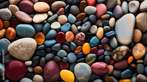 multi color sea stones background