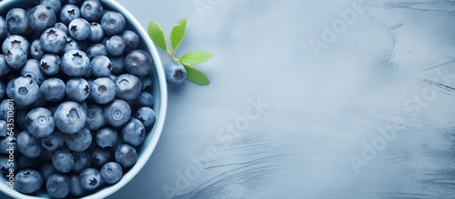 Top down view of blueberrie...