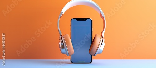 Contemporary headphones wit...