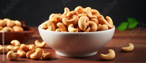Healthy snack of cashews ar...