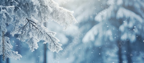 Winter forest with snow cov...