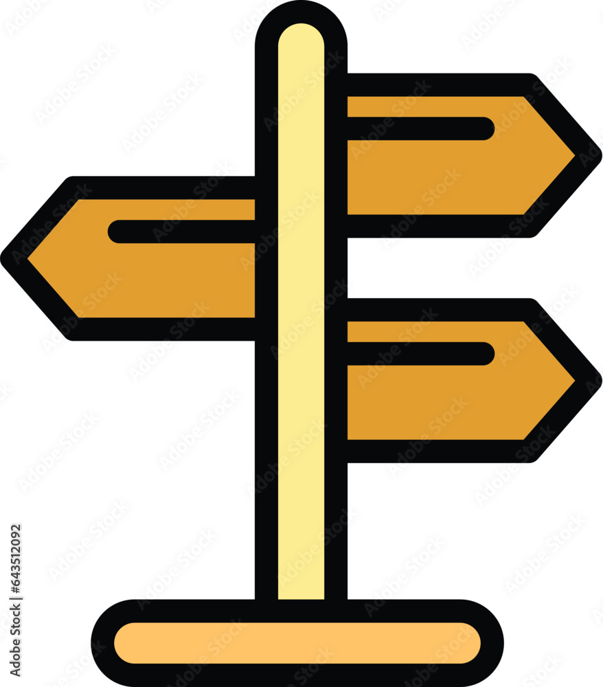 Soccer camp direction icon outline vector. Sport game. Goal kick color flat Soccer camp direction icon outline vector. Sport game. Goal kick color flat