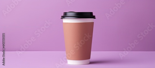 Disposable coffee cup on a ...