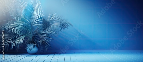Studio background with blue...