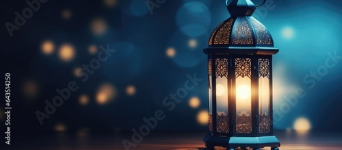 Engraved Arabic lantern emi...