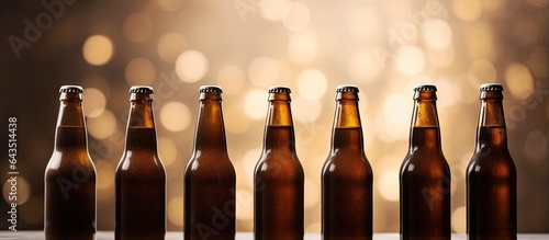 Background of brown glass b...