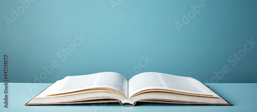 Close up of a white book with space for copying representing education