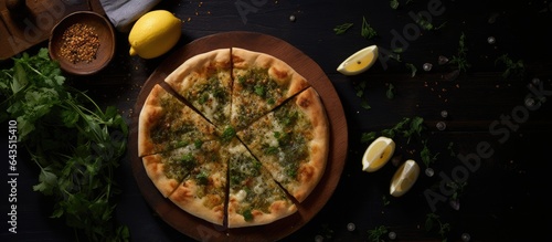 Lebanese Pizza Thyme Pastry photo
