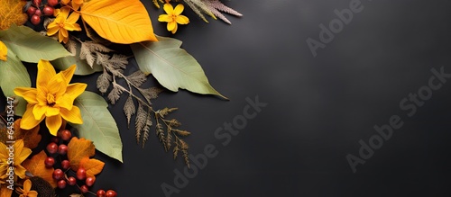 Green plants yellow flowers...