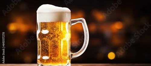 Close up image of beer glas...