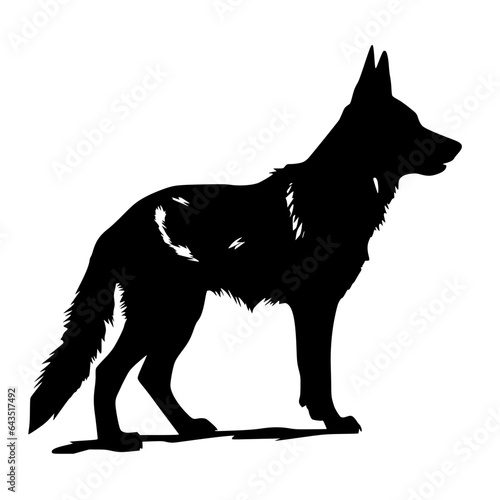 German shepherd vector