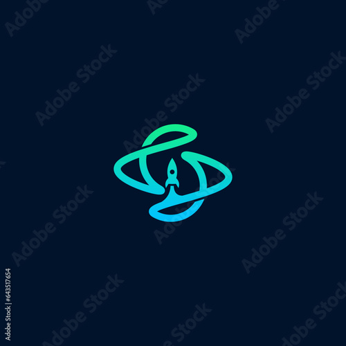 illustration of space logo design