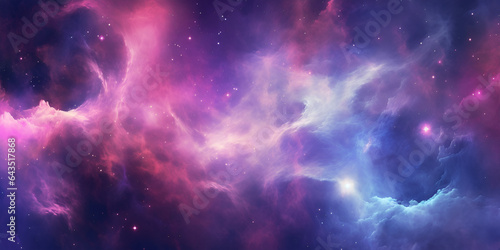 Purple Fantasy Starry Sky Background      Gas Cloud Space stock  footage
