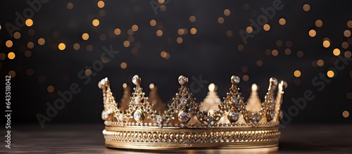 Gold crown for a holiday pa...