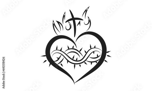 Christian faith, Christian Design for print or use as poster, card, flyer or T Shirt
