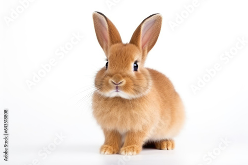 Cute Bunny On White Background