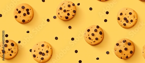 American cookies with choco...