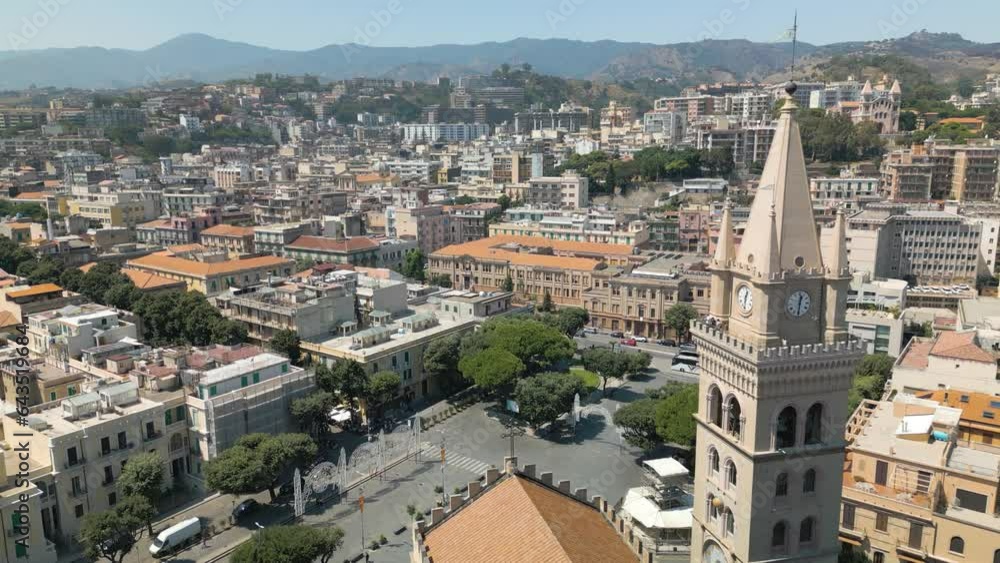 Beautiful View of Messina, Italy Cityscape - Drone Shot Beautiful View of Messina, Italy Cityscape - Drone Shot