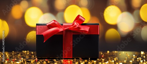Yellow bokeh background wit...